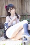 最新私拍百萬粉絲Cos簽約模特▌Nagisa魔物喵▌女子高中生の晝與夜 情趣乳夾束縛跳蛋震逼強制高潮