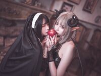 蘿莉嫩妹@超級美穴@落落Raku X Haruka之雙嫩妹聯合 – 林檎雙人
