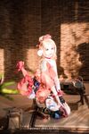 萌新推特00後露臉美少女▌白莉愛吃巧克力▌超美畫風Cos原神宵宮 可愛小蘿莉 三點全露又粉又嫩