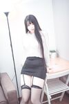 推特極品露臉巨乳蘿莉▌落落Raku ▌真空吊帶黑絲女秘書 陽具跳蛋自慰 超大尺度獻出白虎嫩鮑2