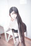 推特極品露臉巨乳蘿莉▌落落Raku ▌真空吊帶黑絲女秘書 陽具跳蛋自慰 超大尺度獻出白虎嫩鮑2